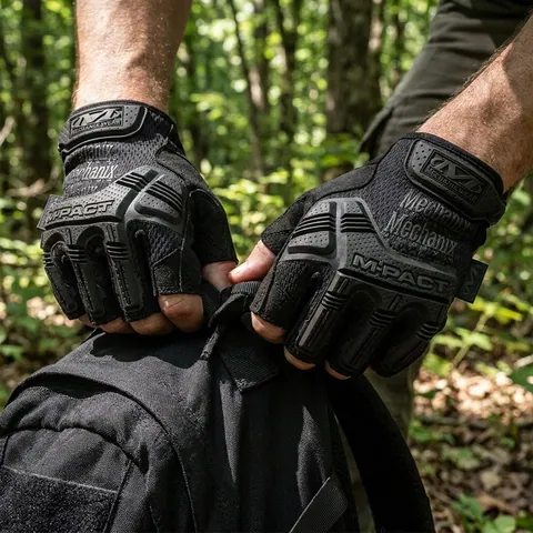 Рукавиці Mechanix M-Pact Fingerless чорні