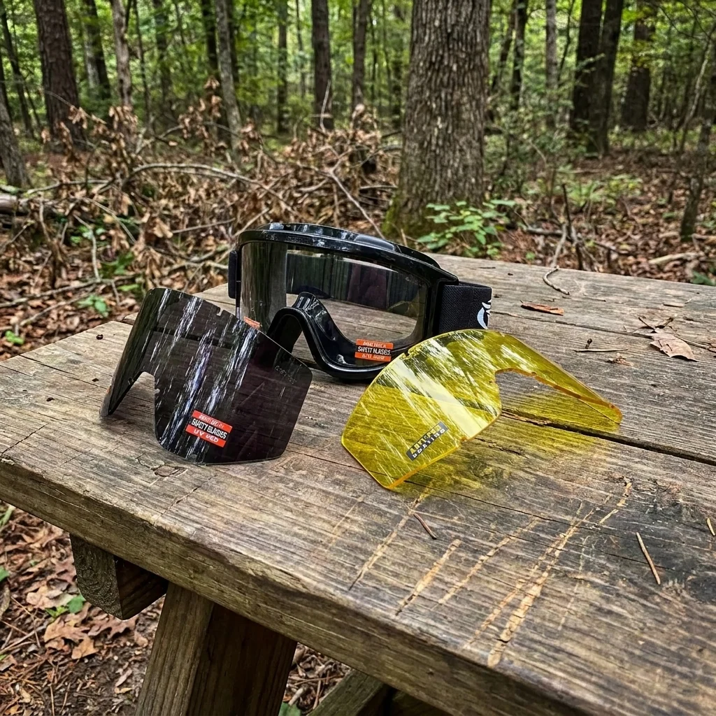 Захисні окуляри Global Vision Wind-Shield 3 lens KIT Anti-Fog, три змінних лінзи, Чорний