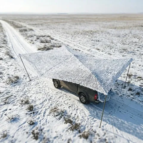 Зимова маскувальна Militex сітка зимовий мультикам 2х5м (площа 10 кв.м.)