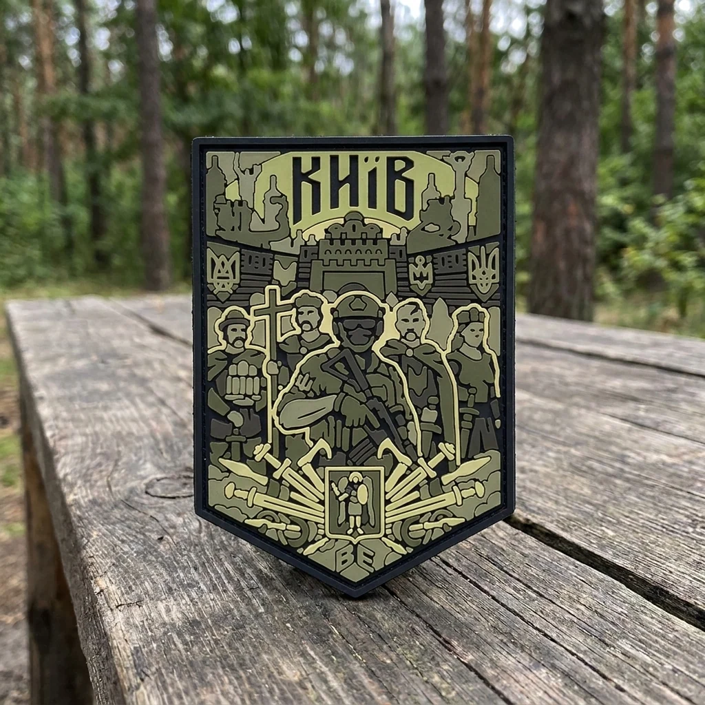ПВХ Патч (шеврон) "Київ місто" олива