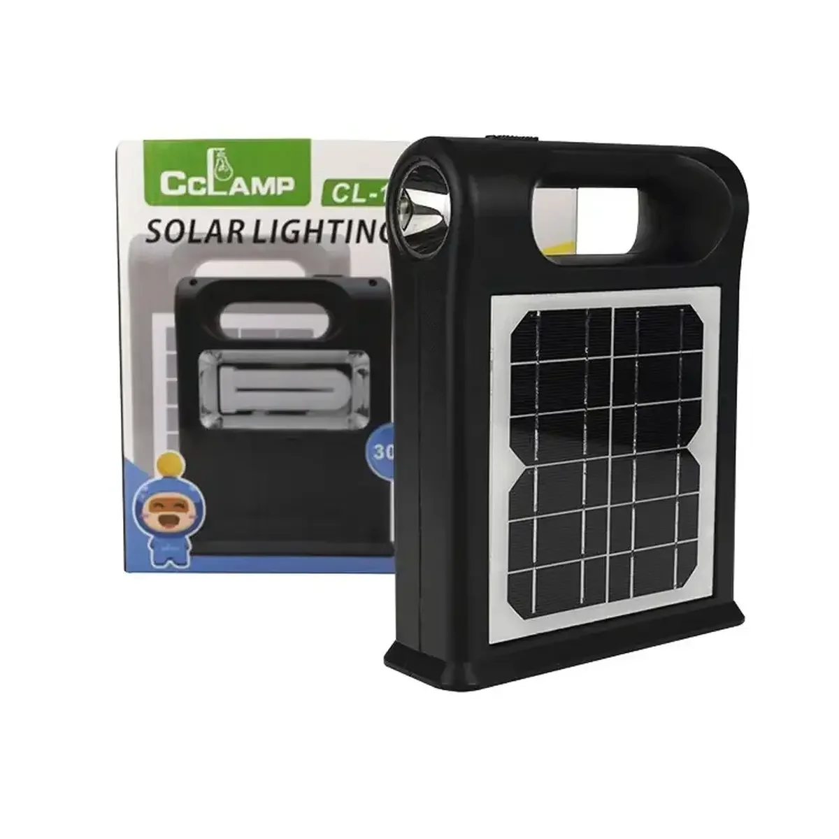 Сонячна зарядна станція + LED ліхтар Cclamp CL-12 30W з лампочками + Power Bank