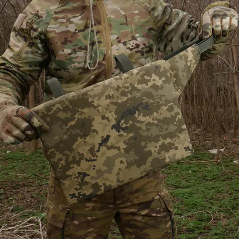Каремат-сидушка Kiborg 20mm (посилена) Cordura Pixel під бронепакет — фото 12