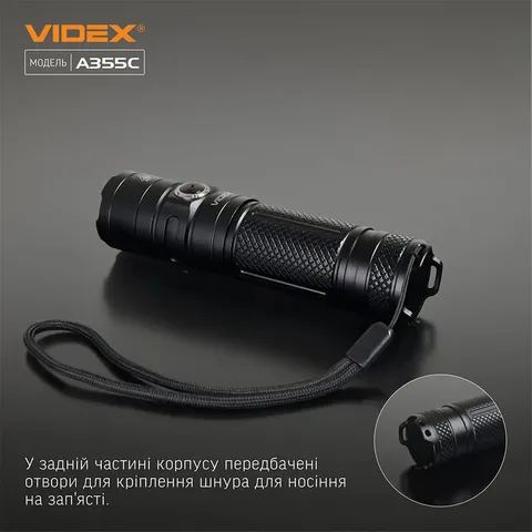 Портативний світлодіодний ліхтарик VIDEX VLF-A355C 4000Lm 5000K — фото 10