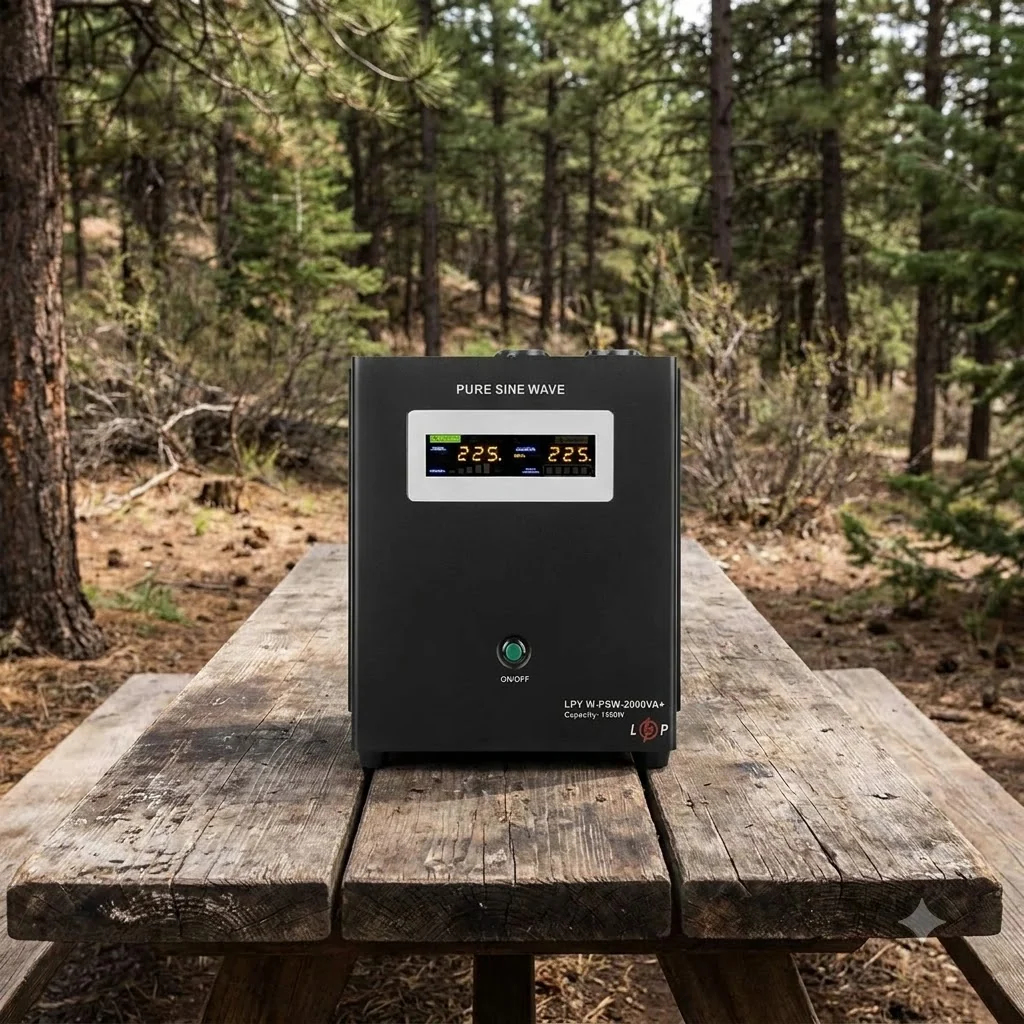ДБЖ з правильною синусоїдою 24V LPY-W-PSW-2000VA+ (1400Вт)10A/20A