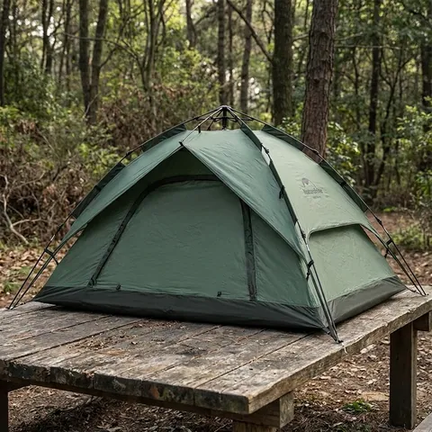 Намет тримісний автоматичний Naturehike NH21ZP008, темно-зелений