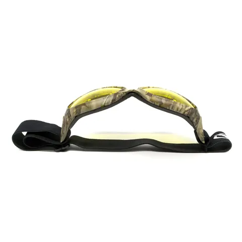 Окуляри захисні з ущільнювачем Global Vision Eliminator Camo Forest (yellow), жовті в камуфльованій оправі, Камуфляж — фото 7