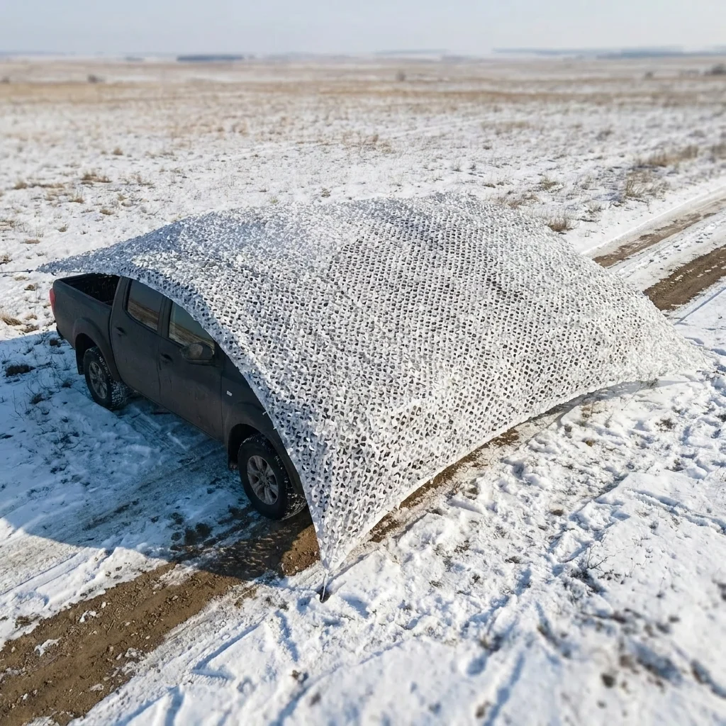 Зимова маскувальна Militex сітка зимовий мультикам 4х8м (площа 32 кв.м.)