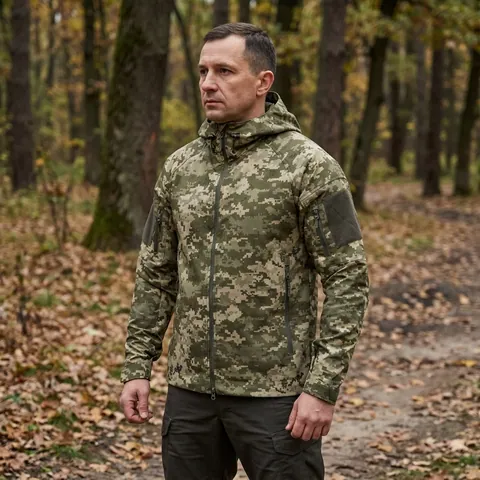 Тактична куртка Twill GEN I | Піксель | Літня військова куртка без підкладки