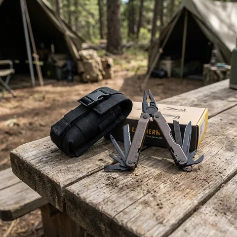 Мультиінструмент Leatherman Super Tool 300 BLACK, чохол MOLLE (чорн), картонна коробка