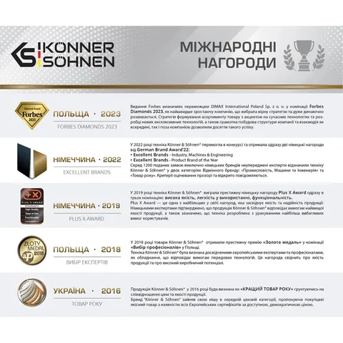 Акумуляторна пила Konner&Sohnen KS CS40V-16 40В 40см 3.6кг (без АКБ та ЗП) — фото 8