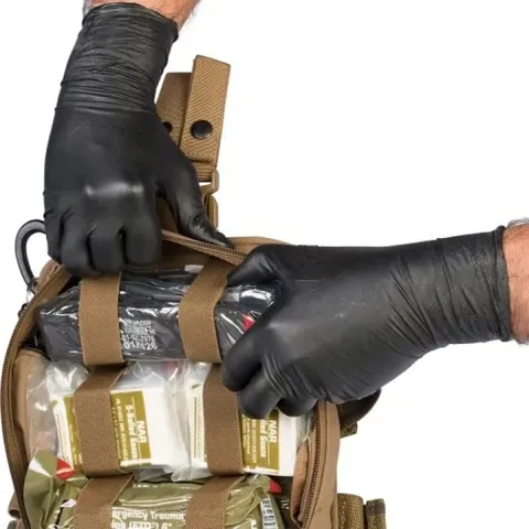 Рукавички медичні нітрилові NAR Black Talon Gloves — фото 5