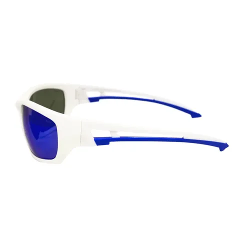 Захисні окуляри з поляризацією BluWater Seaside White Polarized (G-Tech™ blue), дзеркальні сині, Білий — фото 5