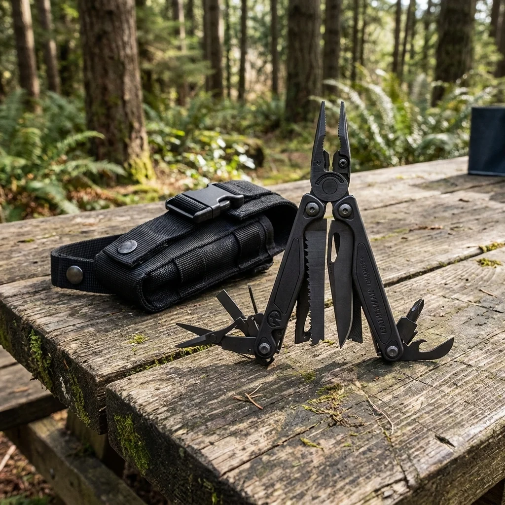 Мультиінструмент Leatherman CHARGE PLUS BLACK, чохол Molle