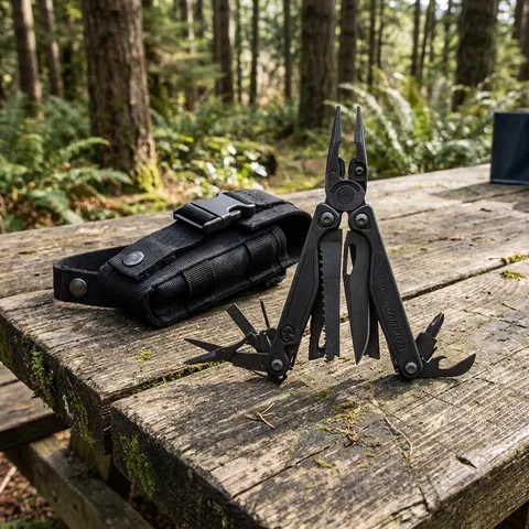 Мультиінструмент Leatherman CHARGE PLUS BLACK, чохол Molle