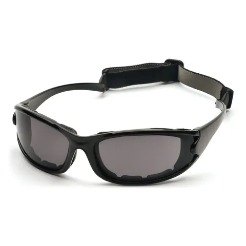 Захисні окуляри з полярізацією Pyramex Pmxcel Polarized (gray) Anti-Fog, сірі, Чорний — фото 2