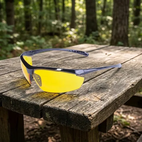 Окуляри захисні Global Vision Lieutenant (yellow) жовті, Чорний