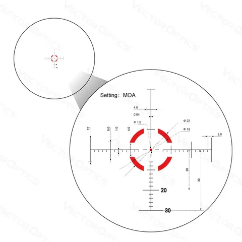 Приціл оптичний Vector Optics Mustang 1-4x24 (30 мм) illum. FFP — фото 13