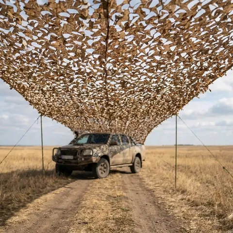 Маскувальна сітка Militex для окопів та бліндажів Дубове листя 3х5м (площа 15 кв.м.)