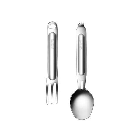 Туристичний набір ложка-виделка NexTool Portable Stainless Steel Tableware, нержавіюча сталь — фото 6