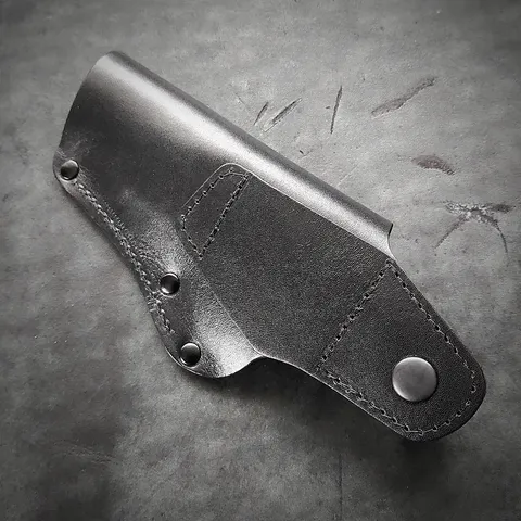 Шкіряна кобура поясна під Colt | чорна — фото 2