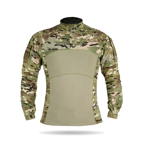 Тактична бойова сорочка UBACS Tactical Series Long Sleeve з посиленими рукавами та велкро-панелями — фото 2