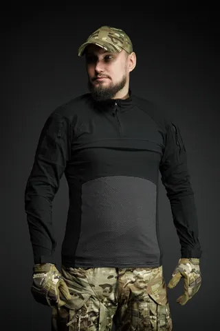 Бойова сорочка Tactical Series Long Sleeve з довгим рукавом та кишенями на плечах — фото 8