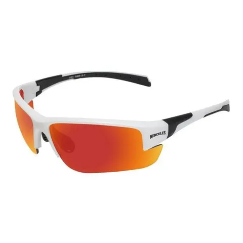 Окуляри захисні Global Vision Hercules-7 White (G-Tech red) дзеркальні червоні в білій оправі, Білий