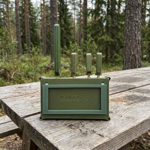 Детектор відеосигналу FPV-дронів VIDIK 4-діапазонний (автосканування, до 10 км, 7" дисплей)