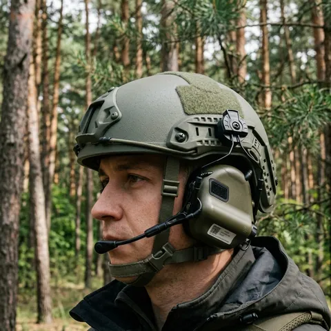 Тактичні навушники EARMOR M32Н PLUS Олива