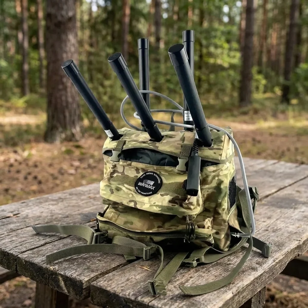 5-діапазонний РЕБ-рюкзак WARMAX з колінеарними антенами (частоти на вибір)