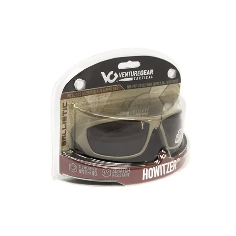 Захисні окуляри Venture Gear Tactical Howitzer Black (forest gray) Anti-Fog, чорно-зелені в чорній оправі — фото 9