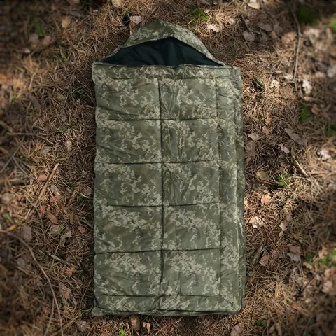 Зимовий спальний мішок Kiborg "Alfa Fleece" -20°C піксель (85x210) — фото 3