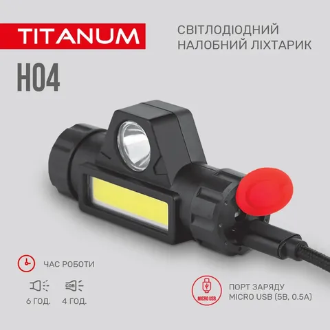 Світлодіодний налобний ліхтарик TITANUM 200Lm 6500K — фото 9