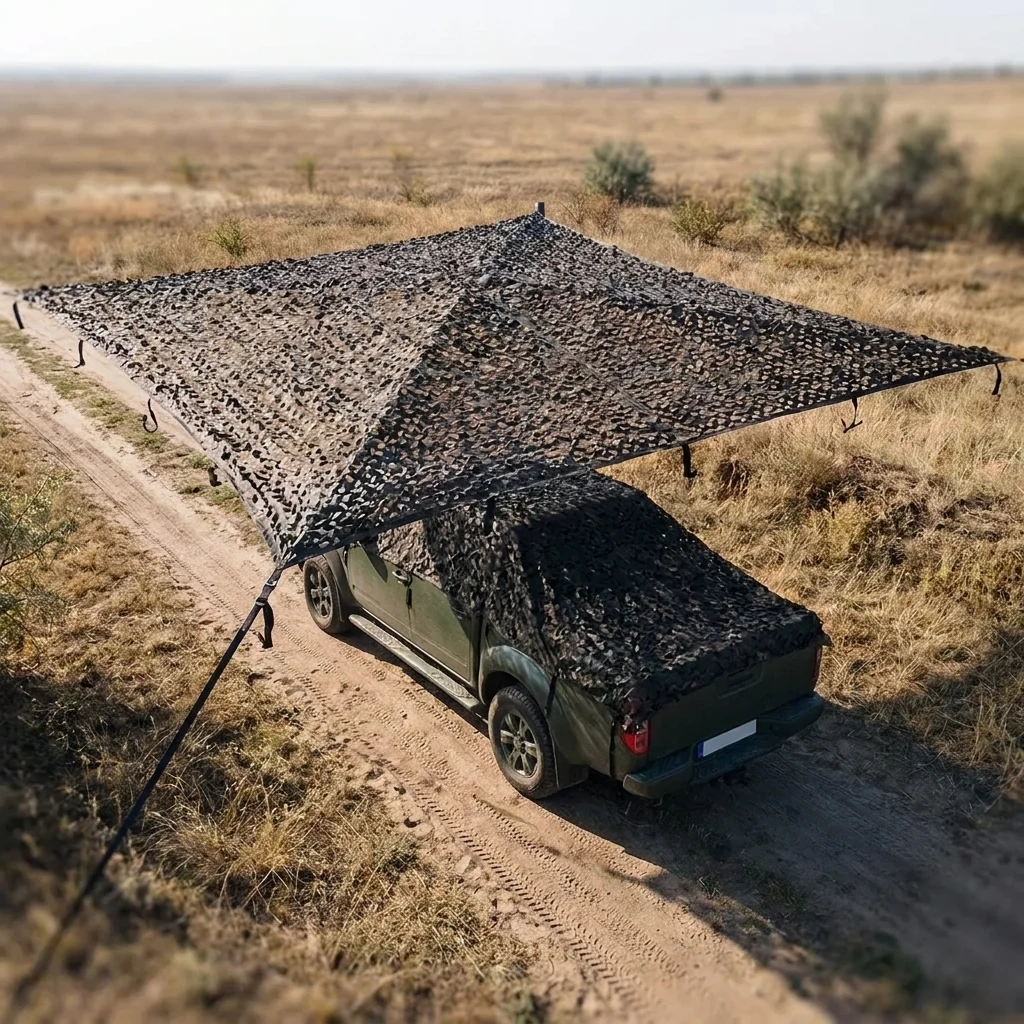 Маскувальна сітка Militex для окопів та бліндажів Мультикам бруд 10х15м (площа 150 кв.м.)