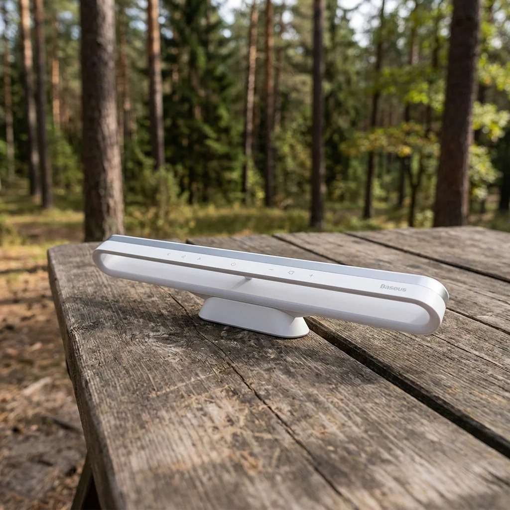 Портативний світильник для дому Baseus Magnetic Stepless Dimming Charging Desk Lamp Pro DGXC-02 White