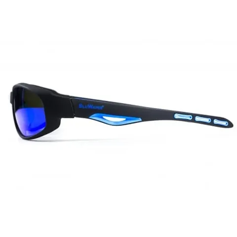 Окуляри поляризаційні BluWater Buoyant-2 Polarized (G-Tech™ blue) дзеркальні сині, Чорний — фото 3
