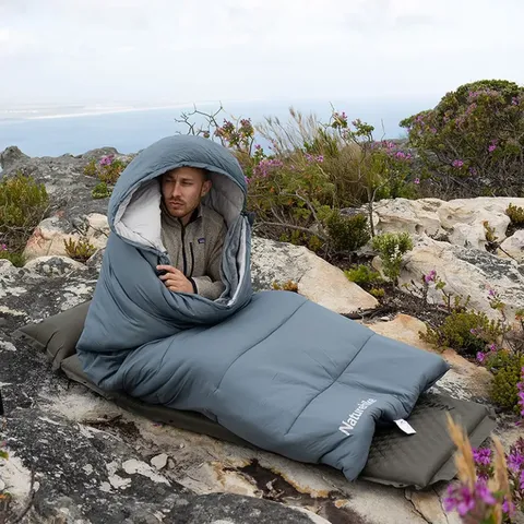 Спальний мішок з підігрівом Naturehike BE400 CNK2300SD021, лівий, сірий — фото 4