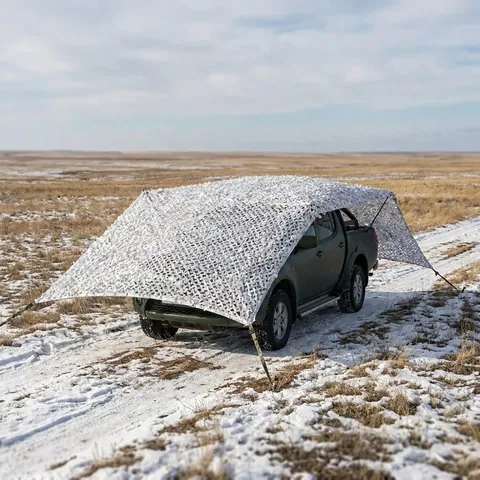 Маскувальна сітка Militex для авто Зимовий мультикам 8х10м (площа 80 кв.м.) — фото 1