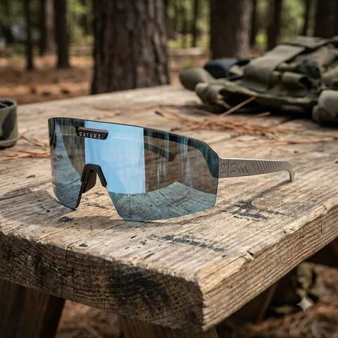 Захисні окуляри Gatorz Havok ANSI Z87.1 Blue Mirror Non-Polarized, Stainless Cerakote - GZ-13-518