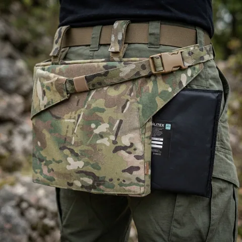 Каремат-сидушка з балістичним пакетом 2 класу захисту Militex Cordura original USA Мультикам — фото 3