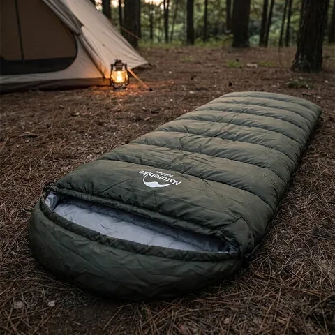 Спальник з капюшоном Naturehike U250S NH20MSD07, (0°C), лівий, темно-зелений