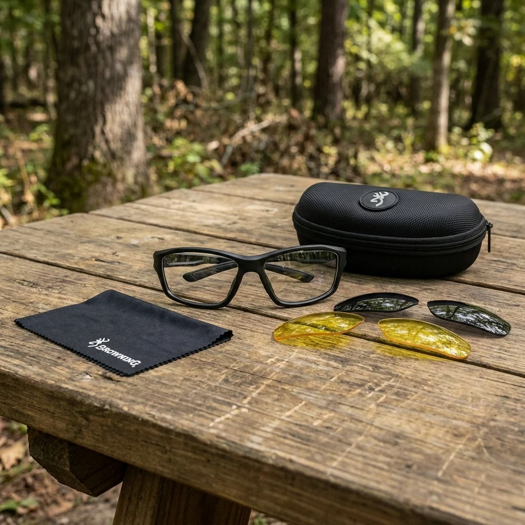 Окуляри захисні зі змінними лінзами Browning® Black Label Tactical™ Landing Zone (змінні лінзи), Чорний