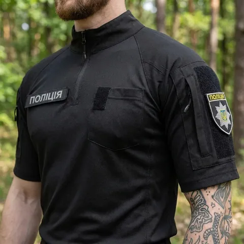 Футболка тактична бойова BEZET Combat чорна — фото 3