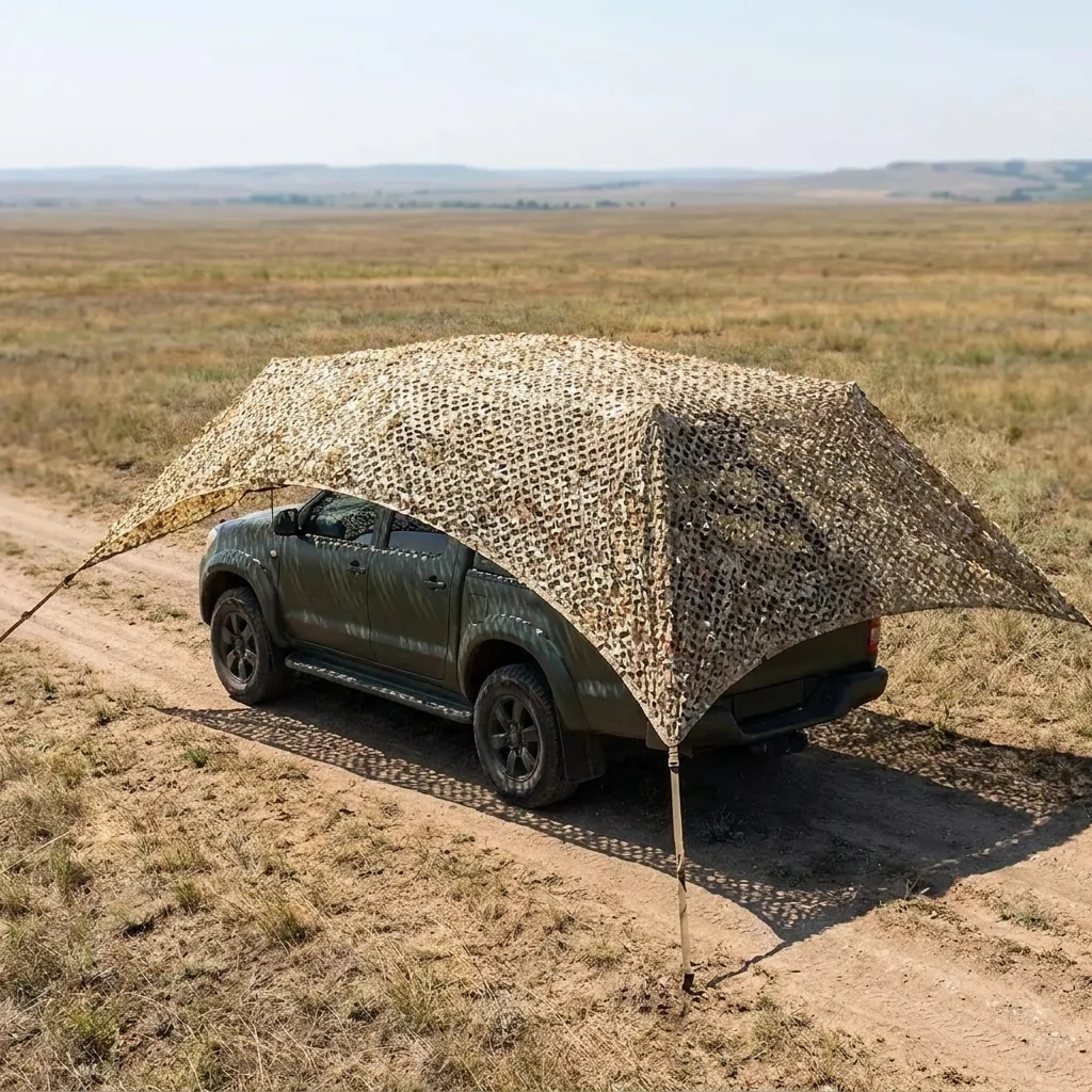 Антидронова маскувальна сітка Militex з основою Мультикам бруд 10х15м (площа 150 кв.м.)