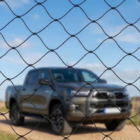 Антидронова сітка 5×5 м, вічко 50 мм, нитка 1,8 мм (сітка проти дронів для машин і доріг) — фото 3