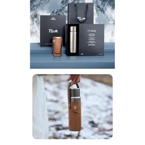 Термос титановий з чохлом Naturehike CNK230CF012 600 ml — фото 9
