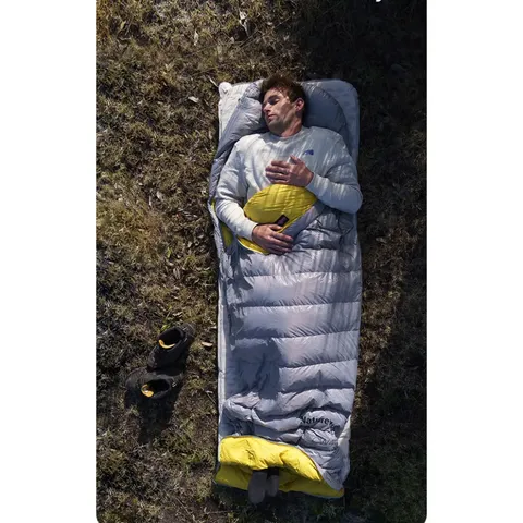Спальник з натуральним пухом Naturehike CW700 CNK2450WS048, p-р L, чорно-блакитний — фото 4