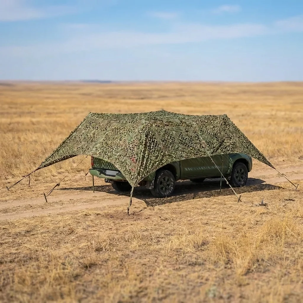 Маскувальна сітка Militex для авто Темний мультикам 6х8м (площа 48 кв.м.)