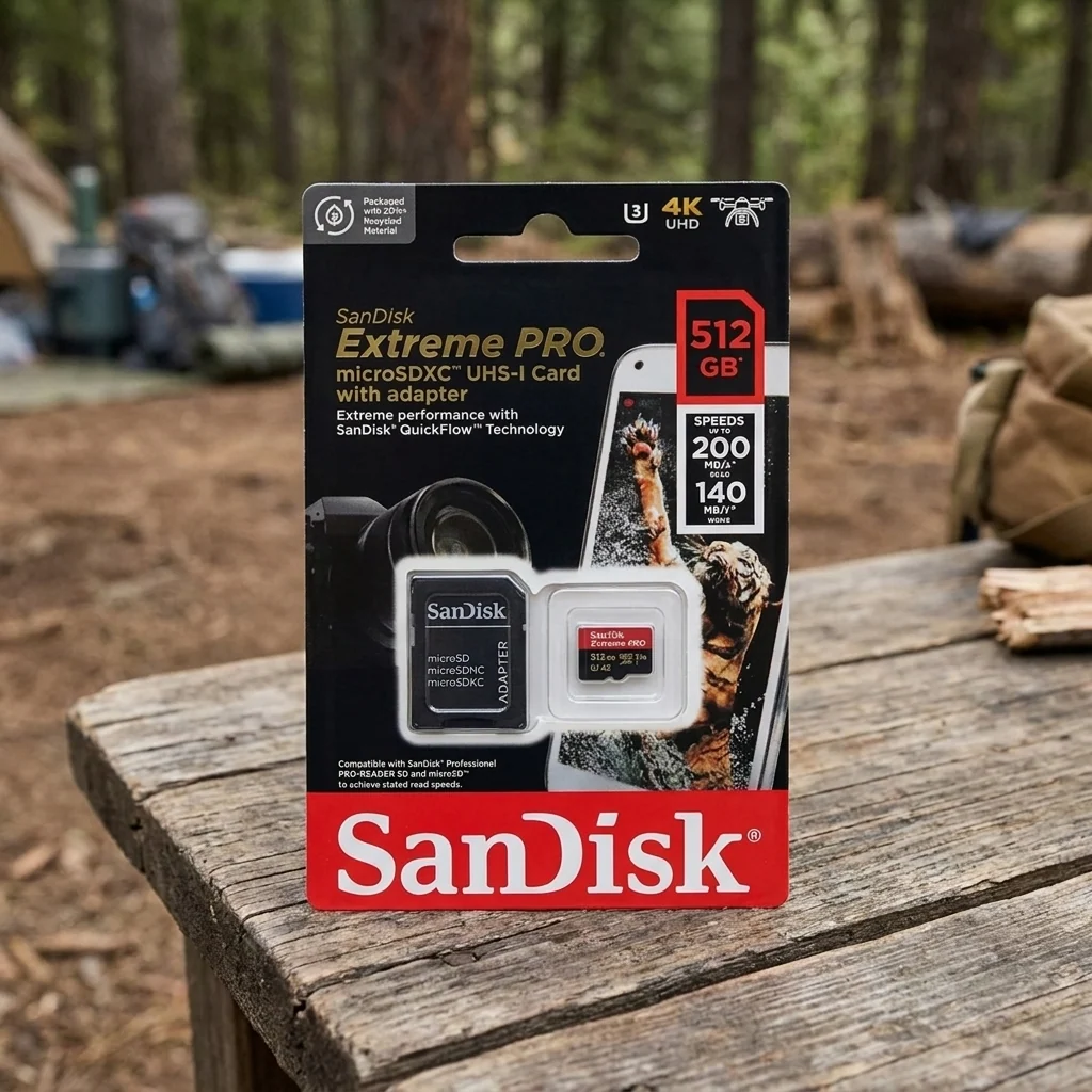 SanDisk Extreme PRO 512 ГБ microSDXC UHS-I U3 V30 — карта пам'яті з SD-адаптером