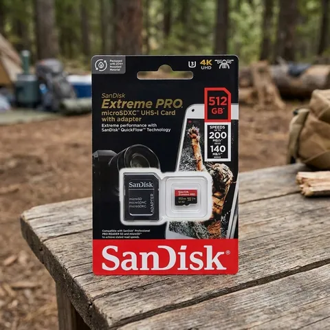 SanDisk Extreme PRO 512 ГБ microSDXC UHS-I U3 V30 — карта пам'яті з SD-адаптером